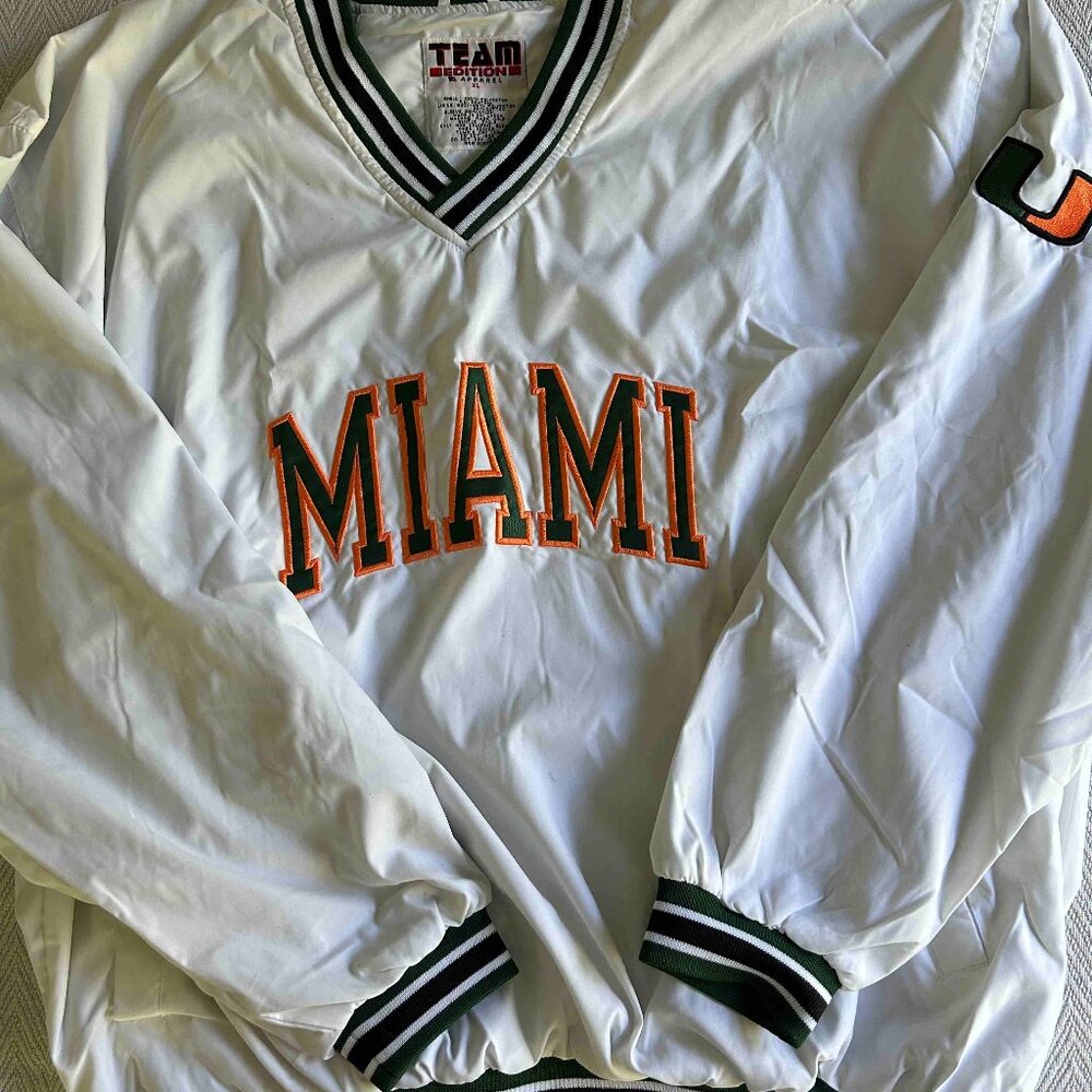 Univ of Miami Split U Wind Shirt - XL